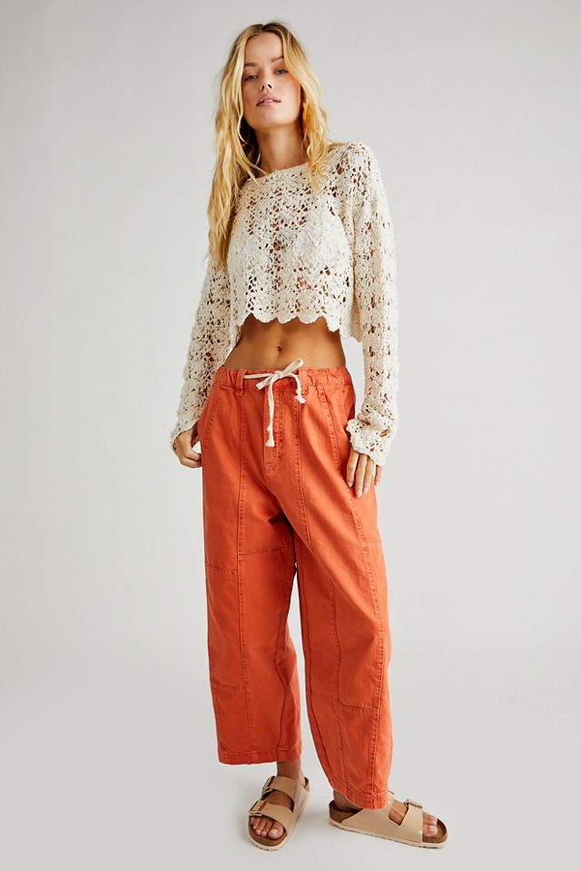 Free people 2024 drawstring jeans