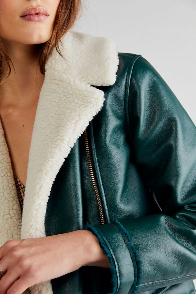 LMC Sherpa Crop Moto Jacket | Free People