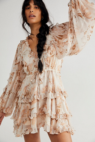 Shona Joy Nina Balloon Sleeve Frill Dress | Free People