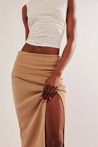 FP One Pari Midi Skirt at Free People in Moon Rock, Size: XS