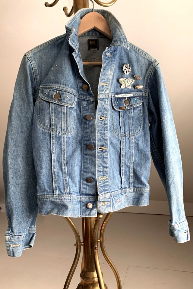 Free people studded jean jacket outlet