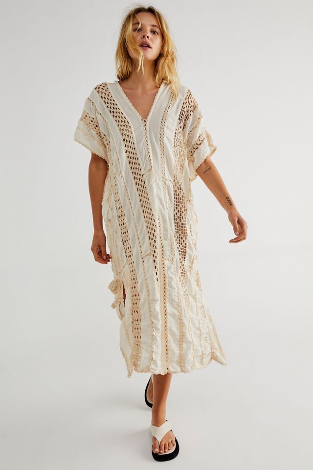 SUNKISSED CROCHET KAFTAN X FREE fashion PEOPLESIZE ALL