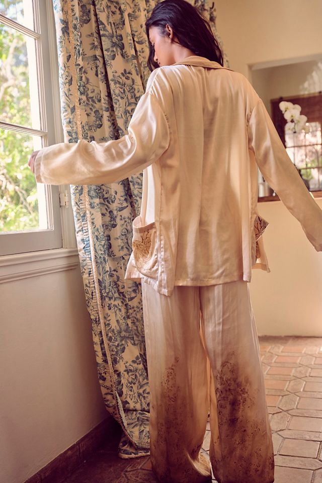 Plush Silky Floral PJ Set by at Free People - ShopStyle Pajamas