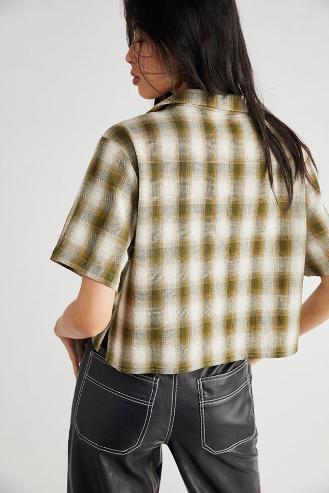 Angel Check Crop Shirt #1