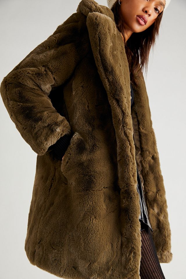 Stella Pluche Faux Fur Coat Free People UK