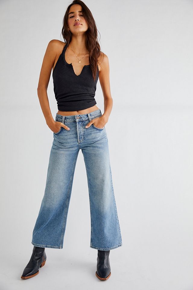 Free people wide leg jeans hotsell