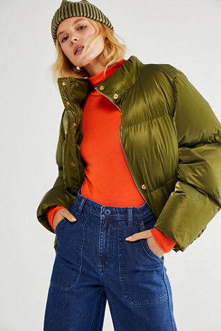 free people cropped puffer