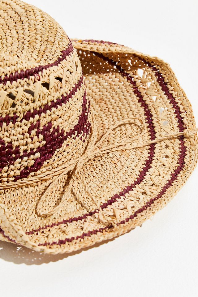 Chapeau de cowboy en paille Boomerang #2