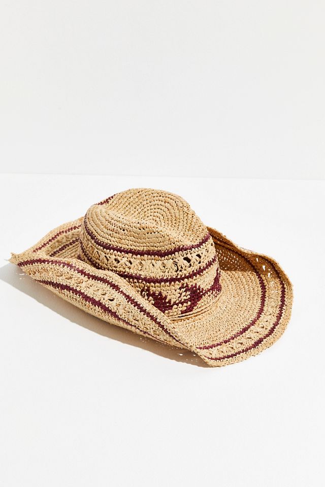 Chapeau de cowboy en paille Boomerang #3