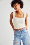 Free People Love Letter Cropped Cami Tank Top - Women's Tank