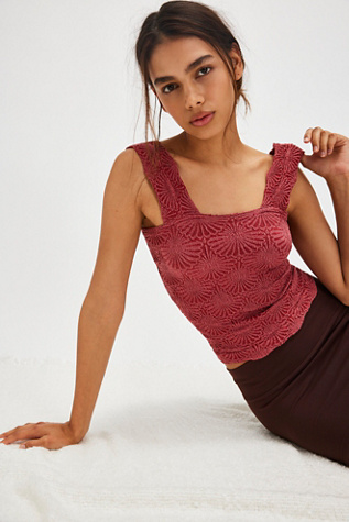 Love Letter Cami by Intimately at Free People in Rubies, Size: M/L