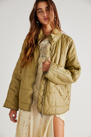 Dolman Quilted Vegan Jacket Free People