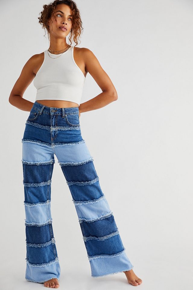 Jean ragged hot sale