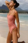 The Ruched Maillot One-Piece Swimsuit