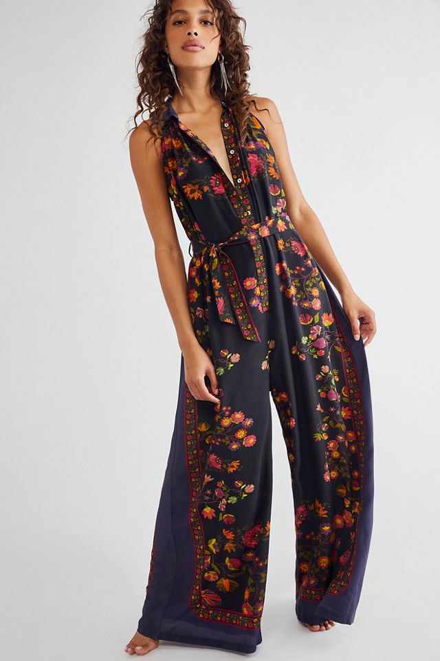 Free people store floral jumpsuit