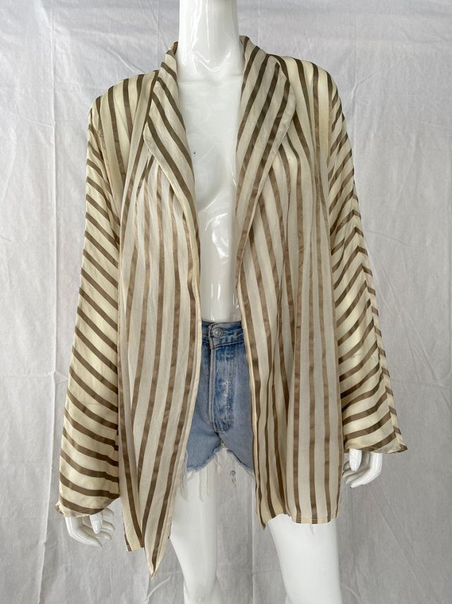 Gucci vintage striped silk blouse