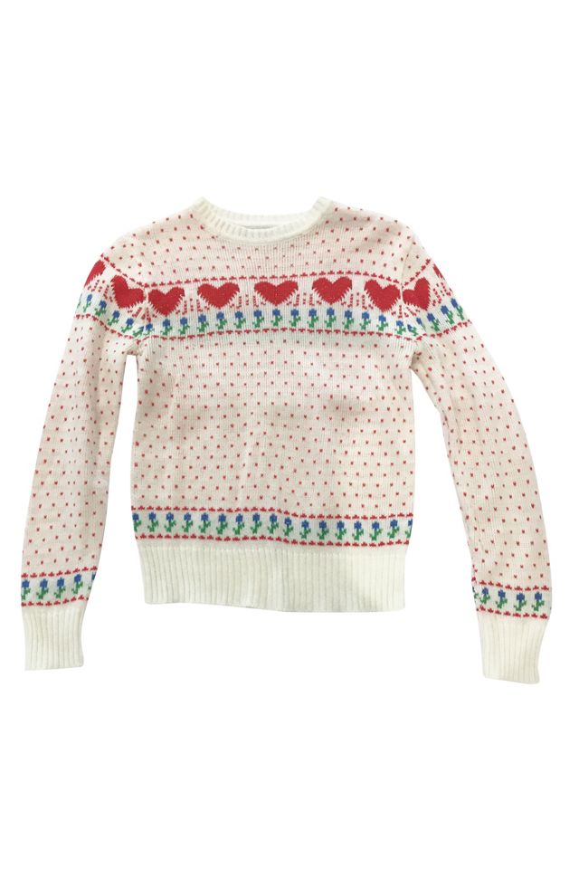 Free people sales heart sweater