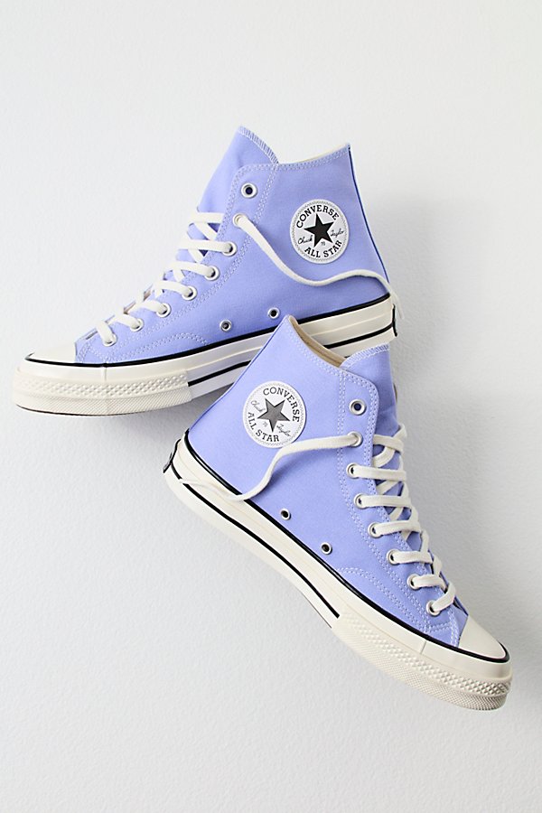 Converse Chuck 70 Recycled Canvas Hi-top Sneakers In Ultraviolet / White