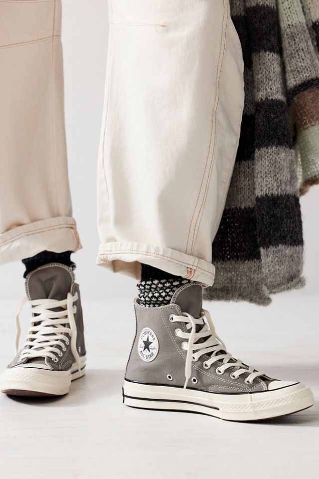 Converse Chuck 70 x Off-White High Tops White Canvas Shoes - Converse