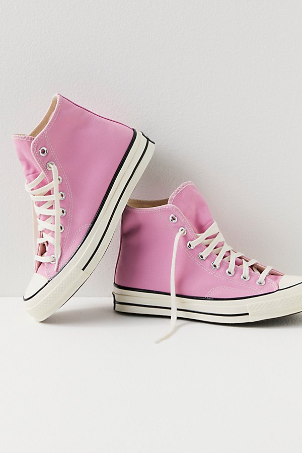 Converse Chuck 70 Recycled Canvas Hi-top Sneakers In Pink Amber