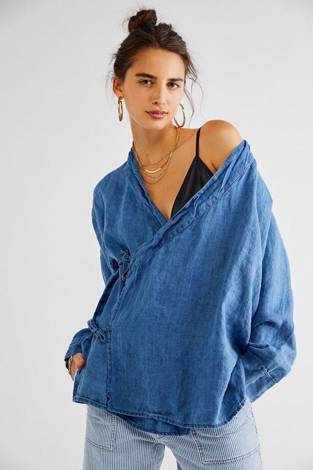 Indigo Wrap Top | Free People