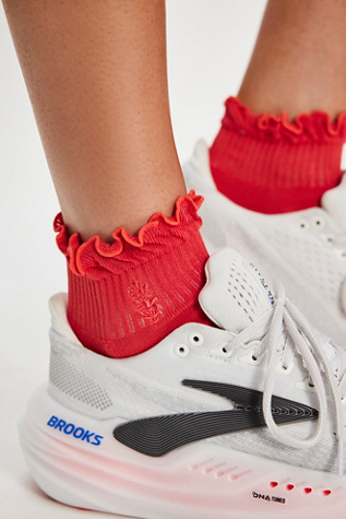 Movement Classic Ruffle Socks by FP Movement at Free People, Hibiscus