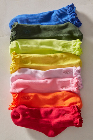 Movement Classic Ruffle Socks by FP Movement at Free People, Neon Tangerine