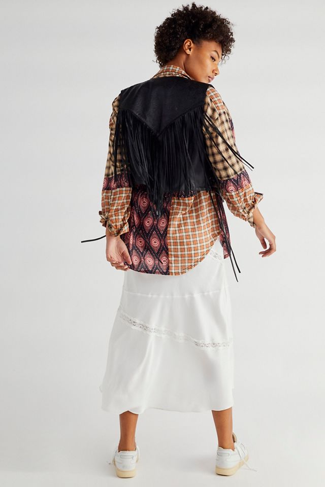 Jagger Fringed Sleeveless Jacket #1