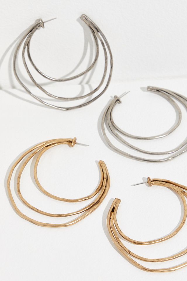 Zula Layered Hoop Earrings #1