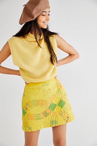 Quilt Mini Skirt