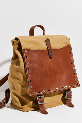 FREE PEOPLE FESTIVAL STUDDED BACKPACK Ellie Leather Studded Backpack | Free People main image 3