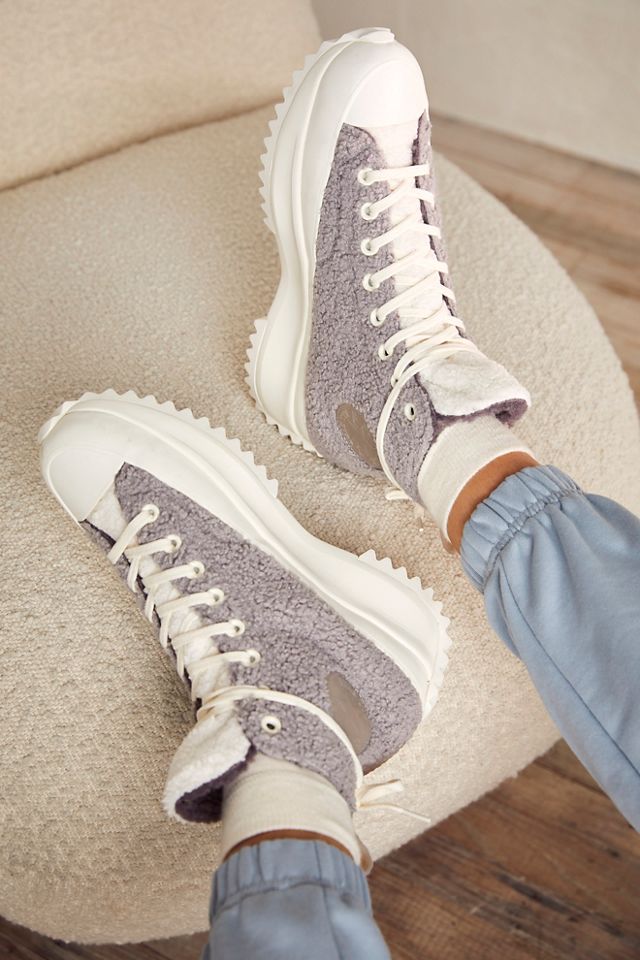 Free People Run Star Hike Sherpa Hi Top Sneakers - 63096911