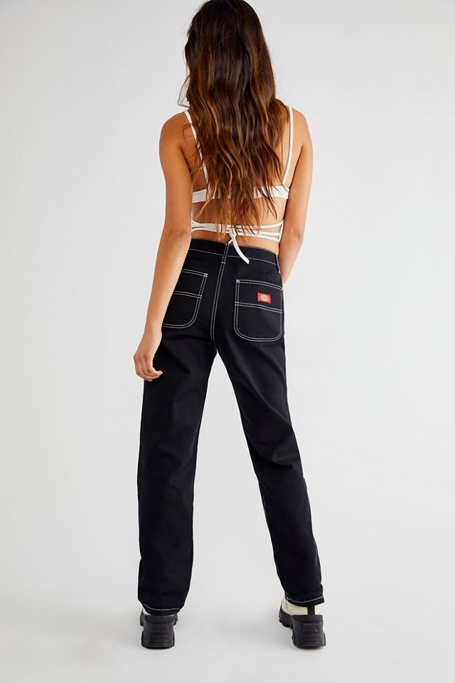 Free People Dickies High-rise Wide Trousers in Blue