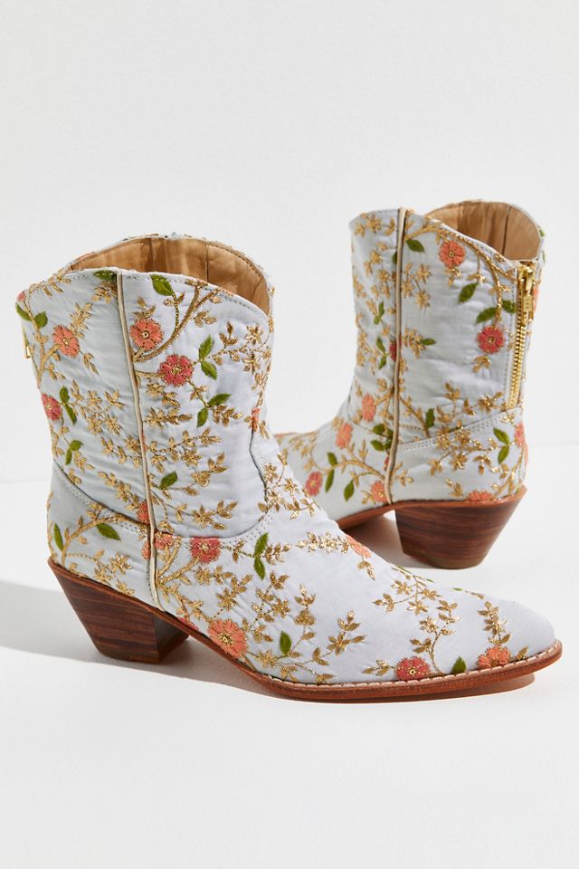 Eloise Embroidered Ankle Boots Free People