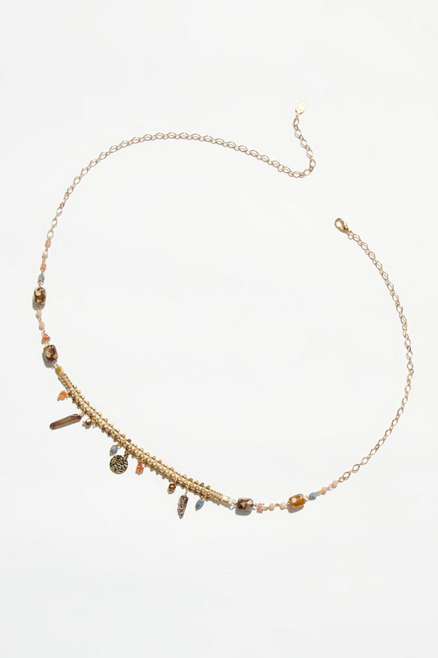 Skylar Shell Convertible Belly Chain | Free People display picture 1