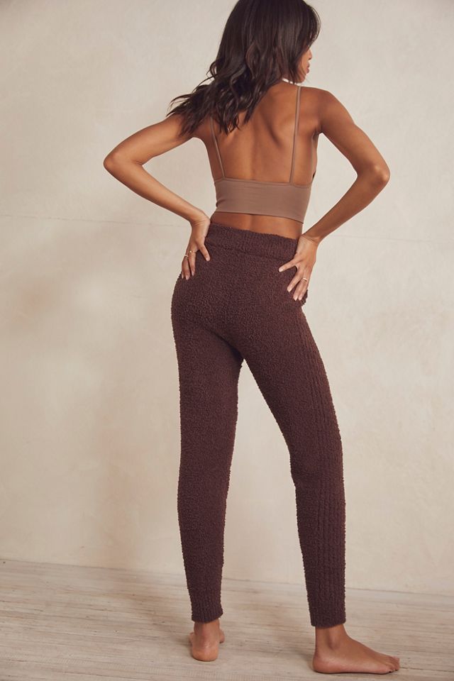 Pantalon de jogging en jersey peluche côtelé #1