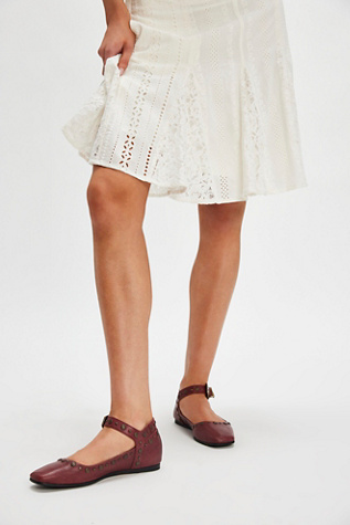 Mystic Mary Jane Flats by Free People in Hickory Leather, Size: EU 38