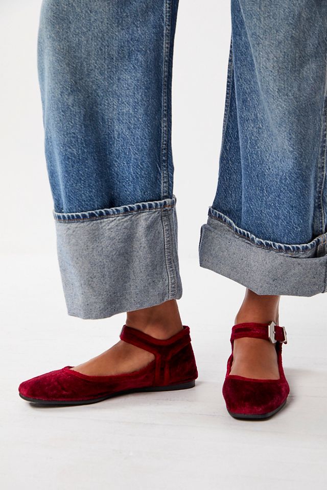 Free people velvet shoes sale