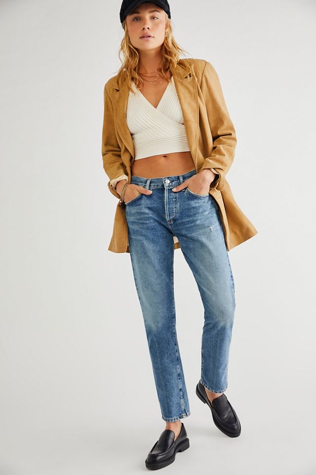 Cropped on sale boyfriend jean