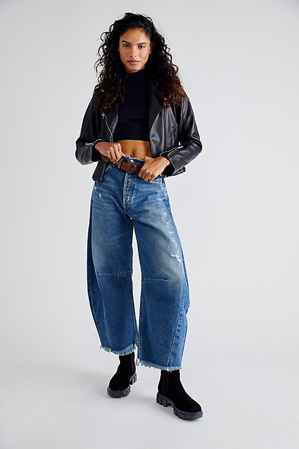 Citizens of Humanity | Horseshoe Wide-Leg Cropped Jeans - Cinder Citizens of Humanity | Horseshoe Wide-Leg Cropped Jeans - Cinder