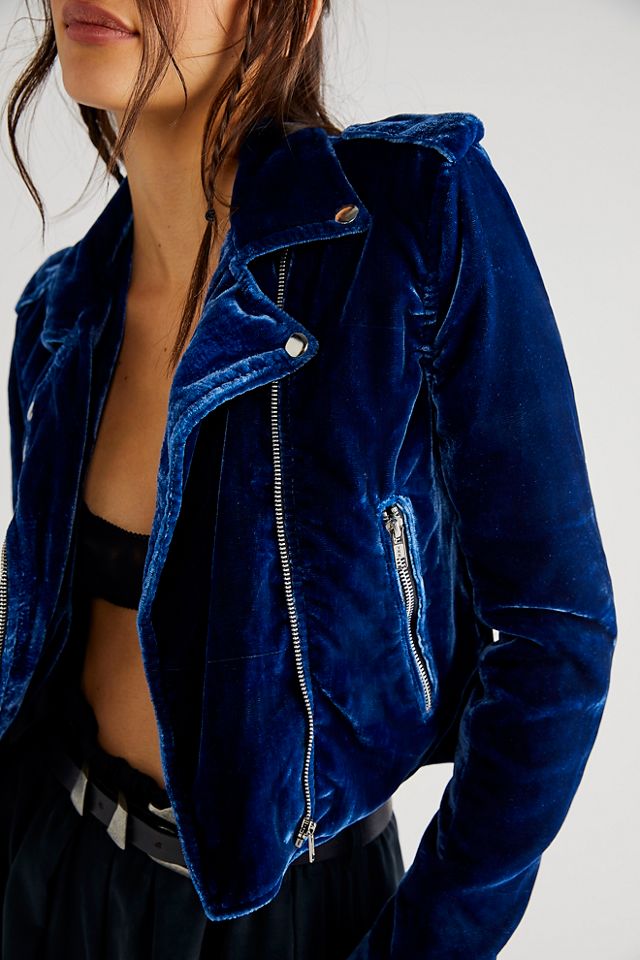 Velvet motorcycle outlet jacket