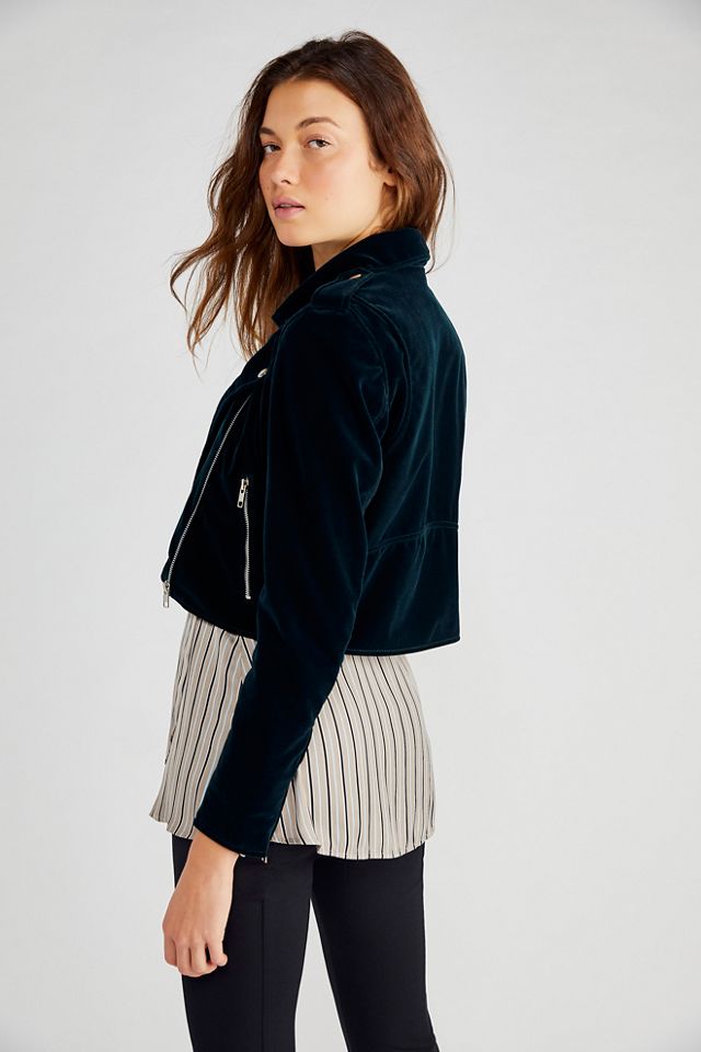 Velvet Moto Jacket #1