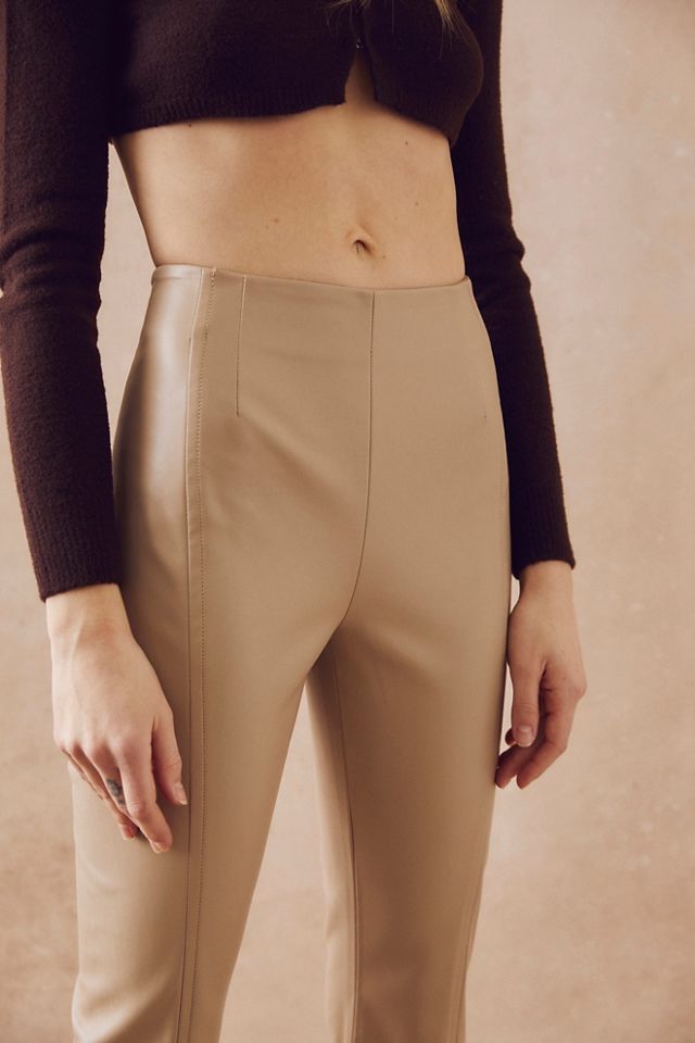 Pantalon imitation cuir à fentes Real Deal #2