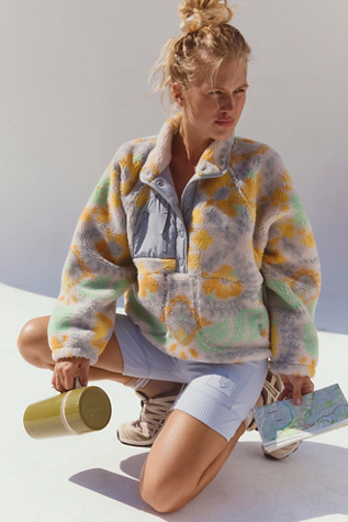 Hit The Slopes Printed Pullover Jacket by FP Movement at Free People, Lillypad Combo, XS