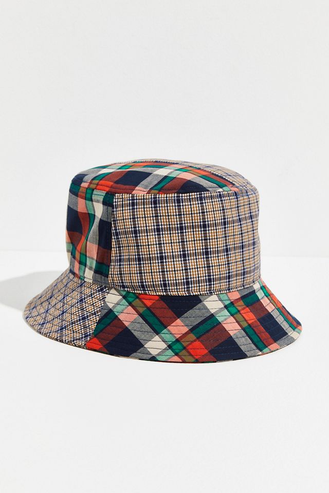 Kangol Plaid Mash-Up Bucket Hat | Free People display picture 1
