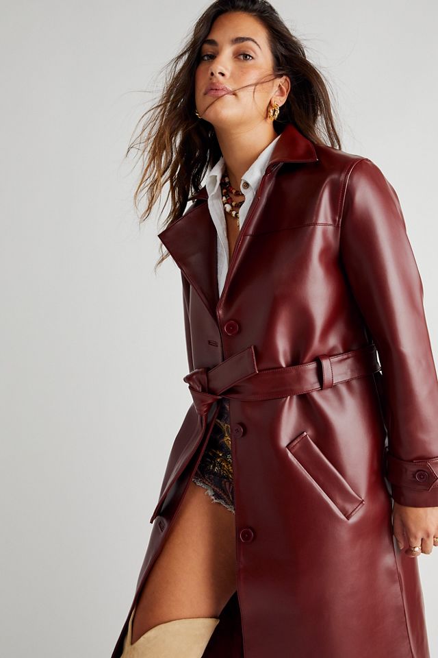 Trench-coat en cuir de cactus Terra #3