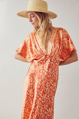 free people work of art printed maxi dress Free People