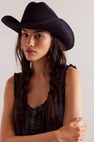 Cash Cowboy Hat by Wyeth at Free People in Black