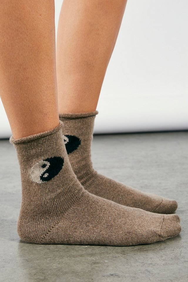 Yin Yang Cashmere Crew Socks #1