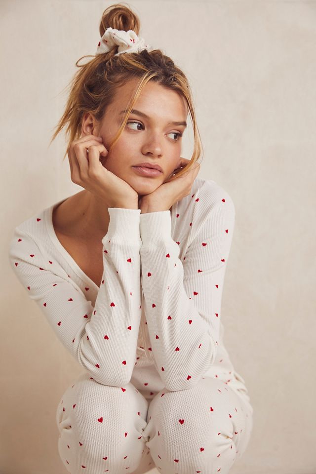 Thermal Pajamas & Scrunchie Set #2